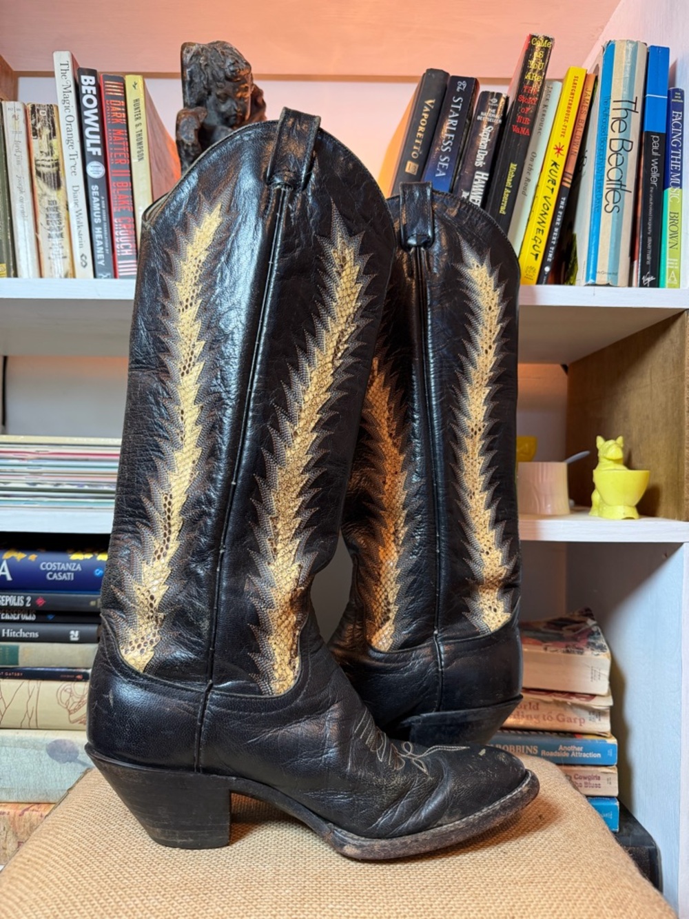 Larry Mahan 1970’s western boots with snakeskin - Picture 6 of 9